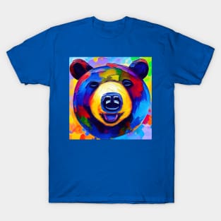Happy Smiling Bear Face T-Shirt